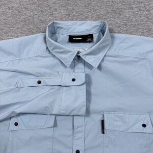 Truewerk Cloud Shirt Mens XL Blue Snap Front Long Sleeve Performance Workwear